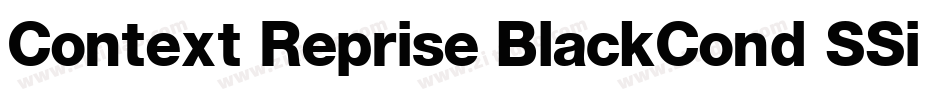 Context Reprise BlackCond SSi Bold字体转换